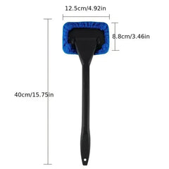 Eliteridegear windshield wash tool and window cleaning brush kit with long handle for car interior and exterior cleaning.