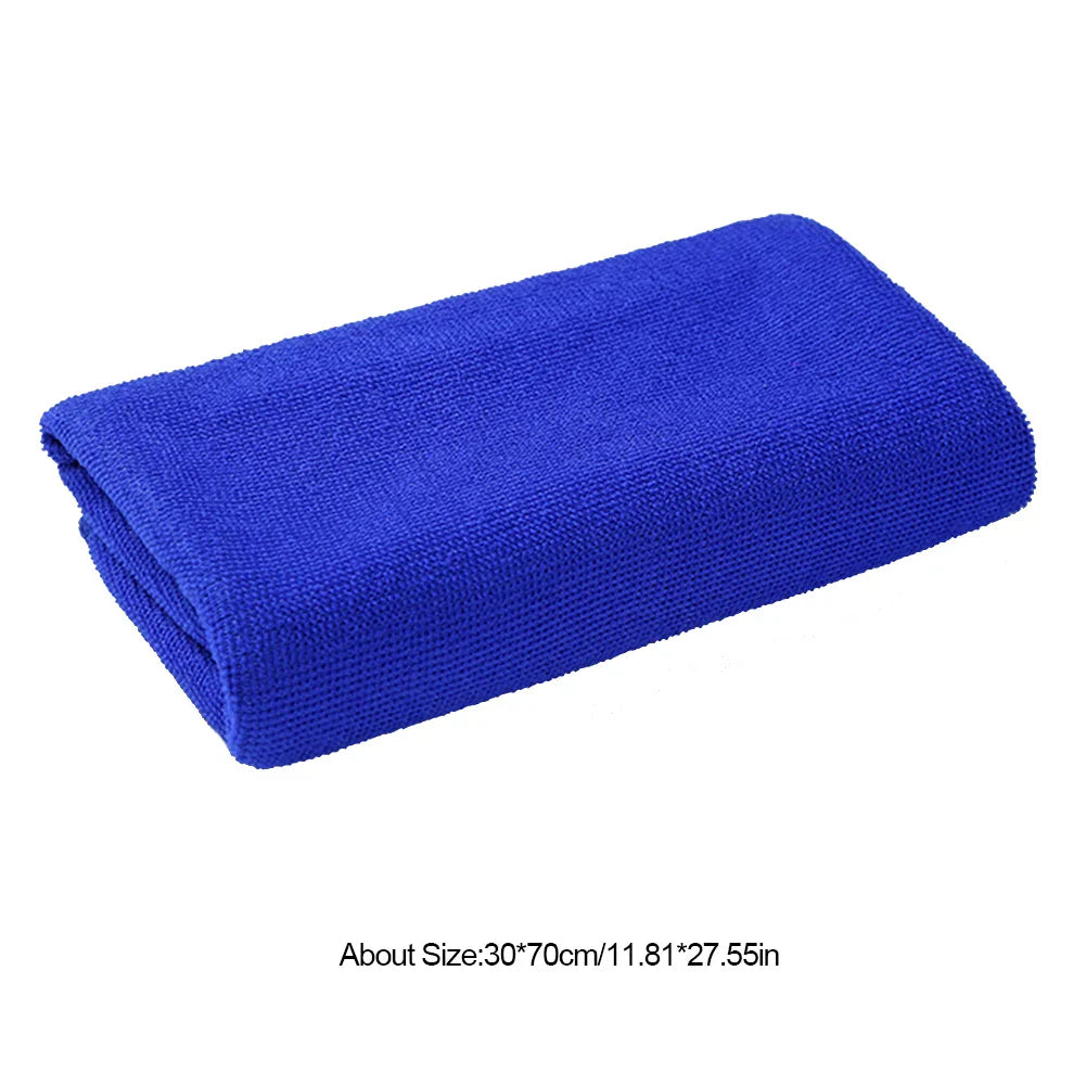 Eliteridegear microfiber car cleaning towel, thickened and quick-drying, suitable for auto detailing, waxing, and car wash.