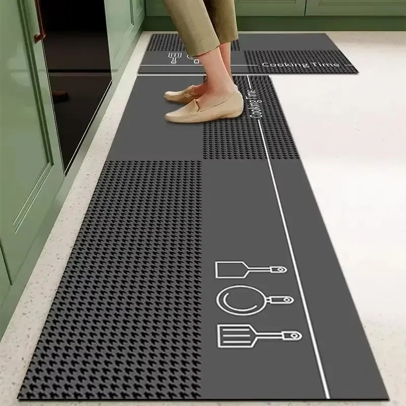 PVC Waterproof Non-Slip Kitchen Floor Mat for Home