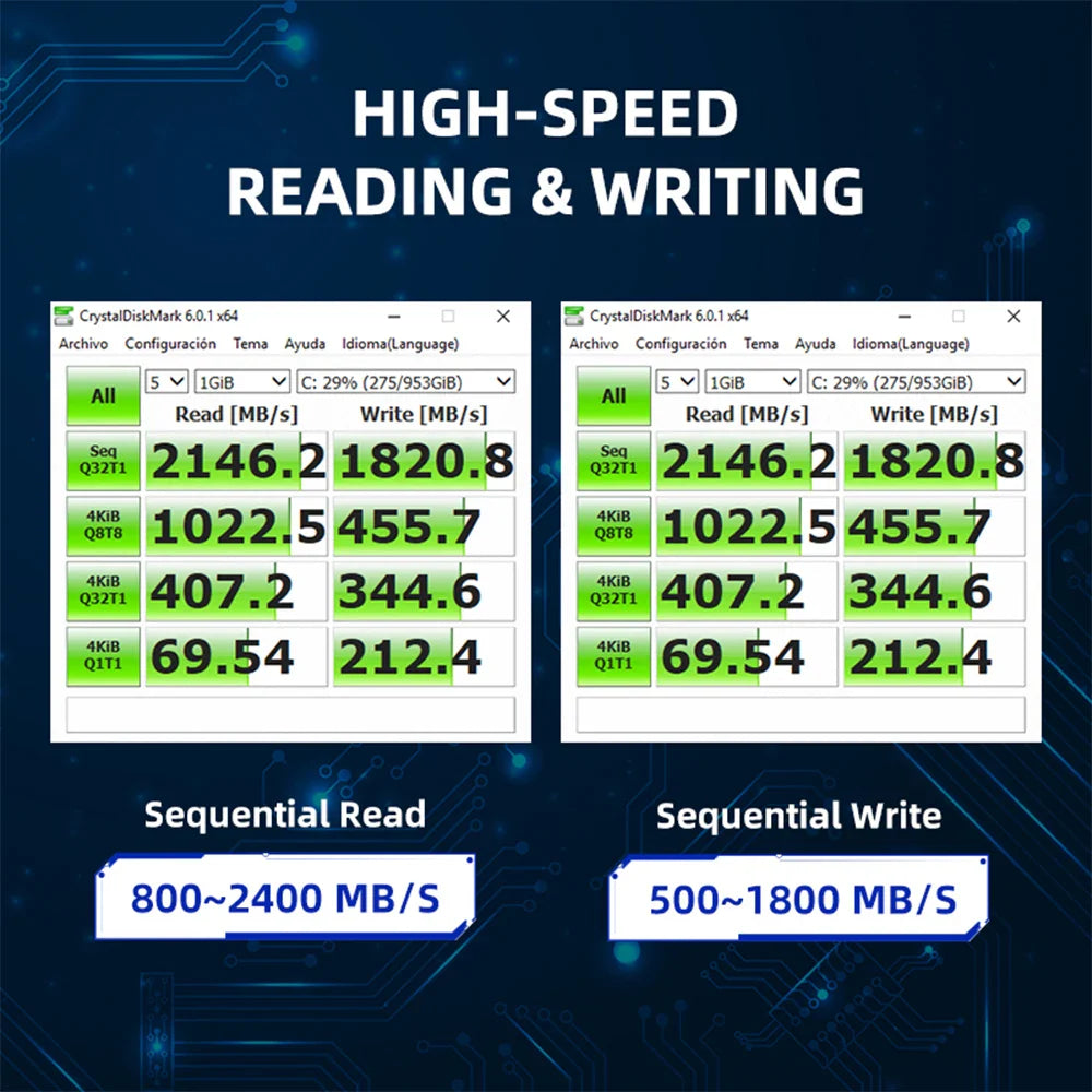 Eliteridegear KingSpec M.2 NVMe SSD in 120GB, 256GB, 512GB, 1TB or 2TB capacity, internal M.2 PCIe drive for laptops and desktops