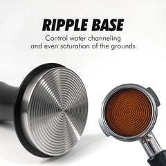 Stainless steel coffee tamper spring for espresso by Adistore, with a compact, durable design for consistent tamping.
