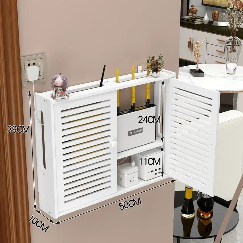 Dreamburgh Wall Mounted Router Shelf Living Room Storage