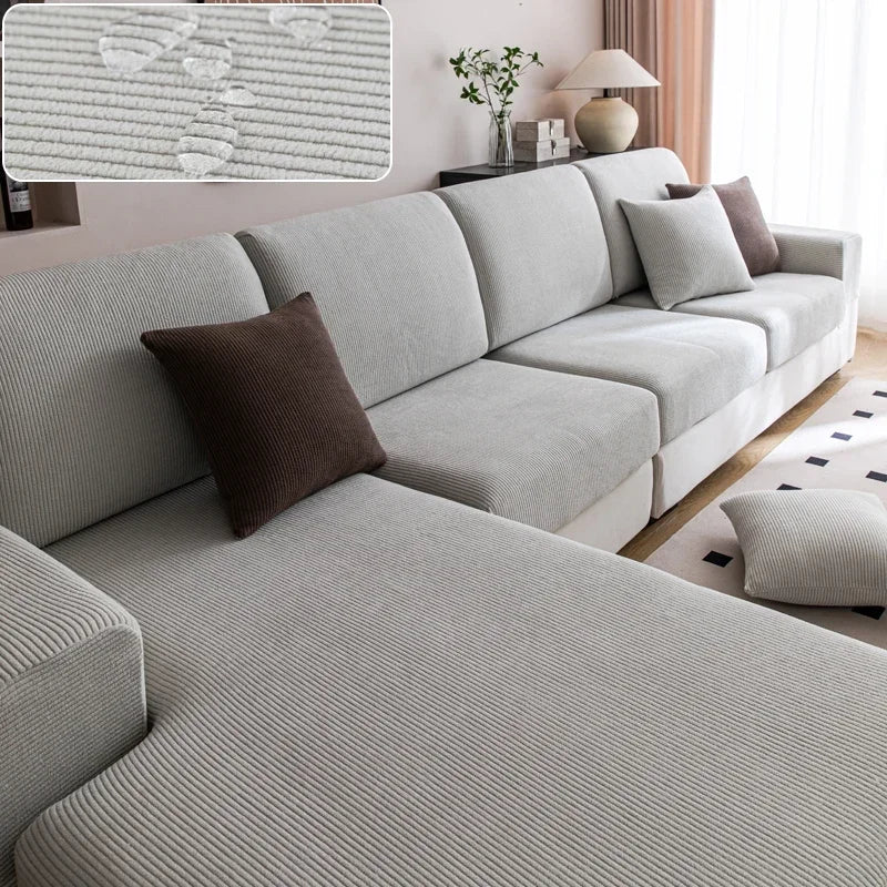 Waterproof Sofa Cover – Luxury Elastic Couch Protector for 1-4 Seater