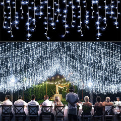 LSDM Outdoor Christmas Curtain LED Lights 5m 0.4-0.6m Home