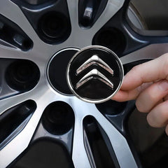 4PCS Wheel Centre Hub Caps Alloy 60MM Wheel Center Cap Replacement for Citroen C1 C3 C4 DS3 Most Models Caps Auto Decoration