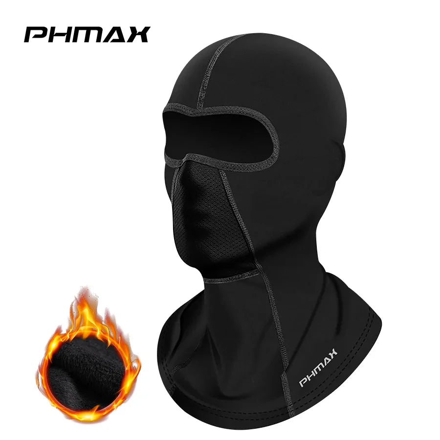 Eliteridegear PHMAX motorcycle riding mask with wind protection, breathable full face balaclava, warm scarf, and hood for bikers