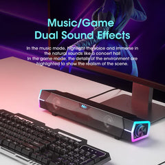 Niye 4D Bluetooth PC Soundbar With Microphone For Laptops