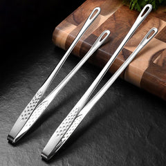 BalmyDays Stainless Steel Kitchen Tongs 24 Or 28 Cm For Chefs With Precision Grip Hygienic Cooking And Grilling