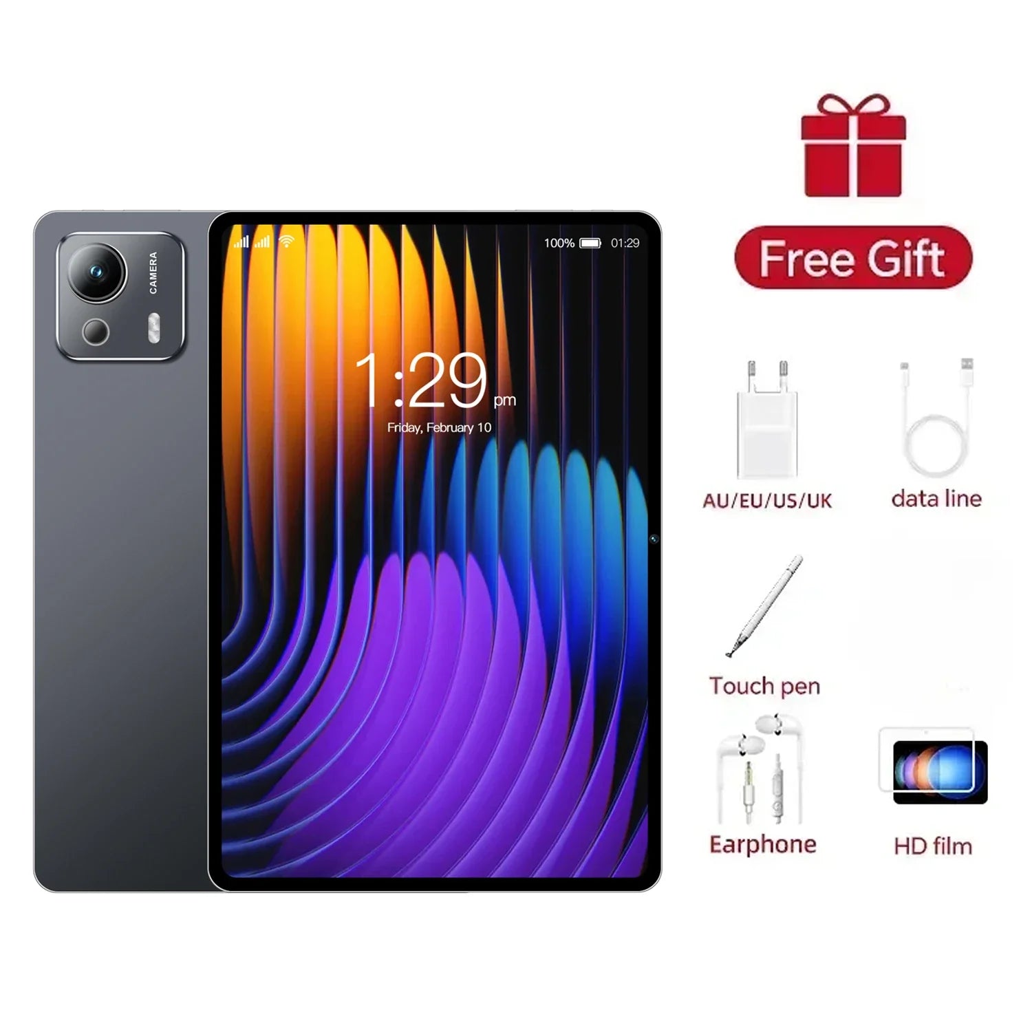 Adistore Pad 7 Ultra tablet with 22GB RAM, 2TB storage, 5G connectivity, Snapdragon Gen 3, Android 15, displayed on a table