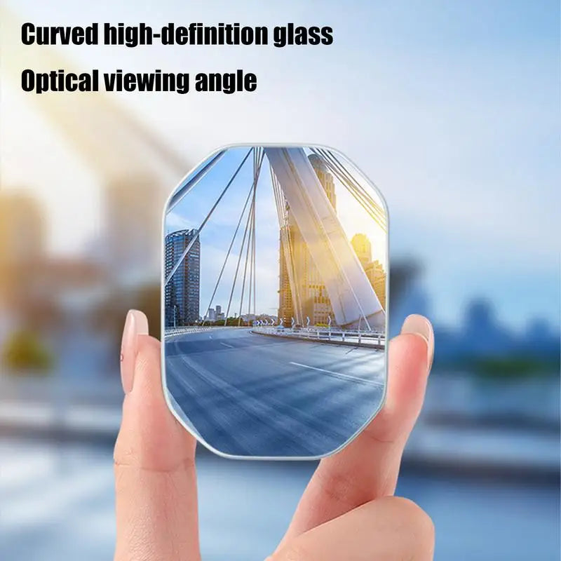 High-definition convex side glass for car blindspot elimination, featuring 360-degree wide-angle rearview visibility by Eliteridegear.