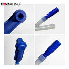 Eliteridegear car brake oil exchange pumping connector with 50cm hose, used for brake fluid refilling and oil exchange procedures.