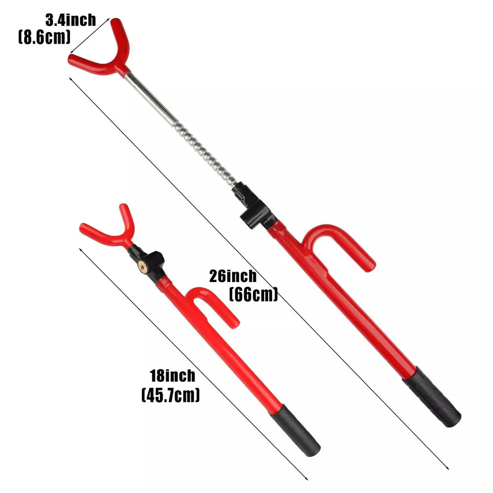 Eliteridegear anti-theft steering wheel lock attached to a car steering wheel for enhanced vehicle security.