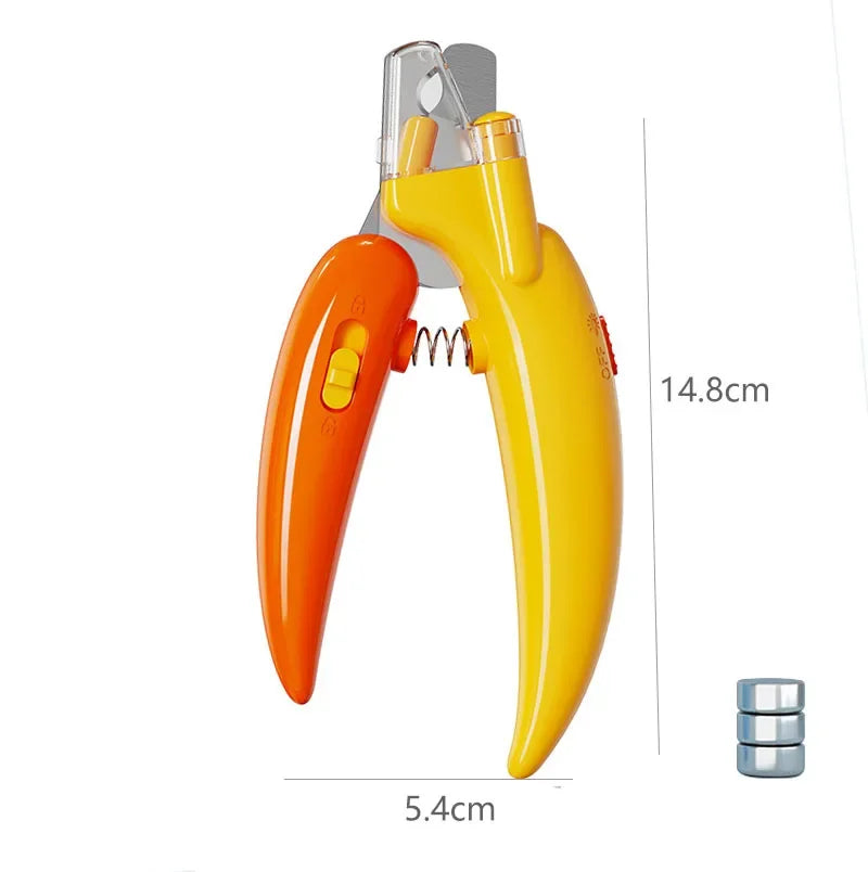 🐾 Professional Pet Nail Clippers with LED Light