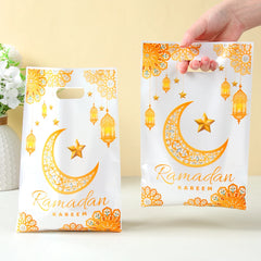 QIFUCN Eid Mubarak Gift Bags Plastic Treat Muslim Ramadan