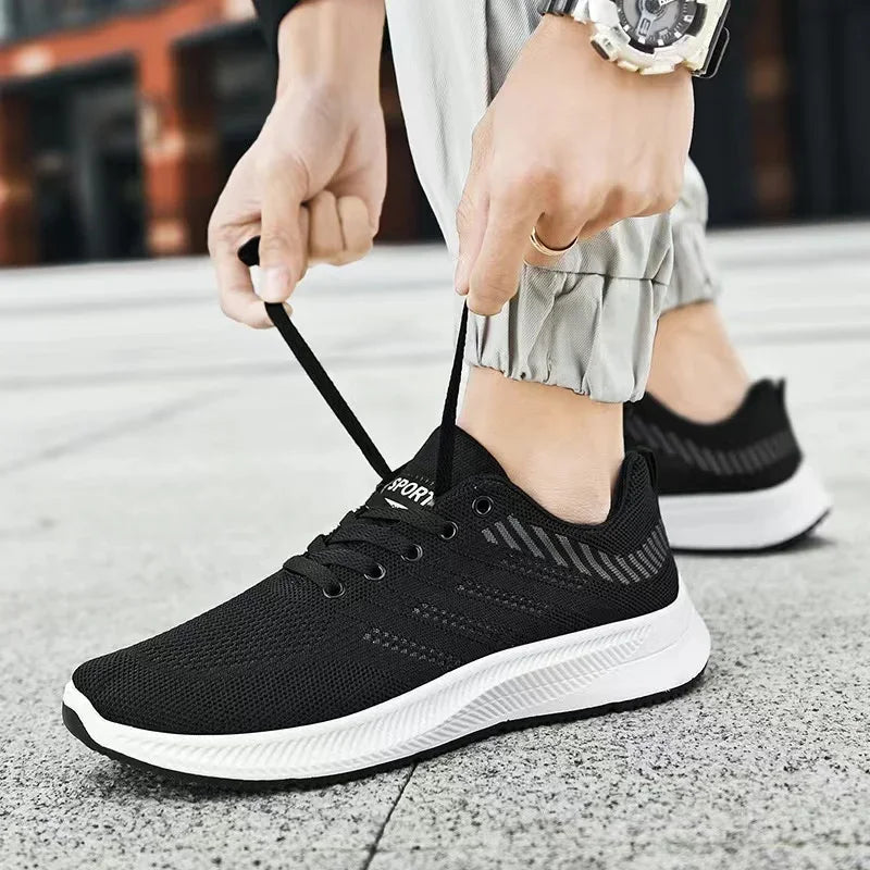 Men's breathable sports shoes by Adistore, casual running and training sneakers with lightweight, flexible design.