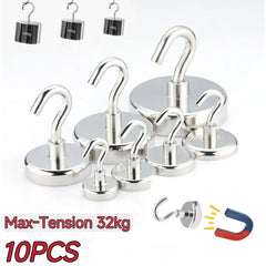 Choice Magnetic Hooks 10 Pieces Strong Home Storage Hangers