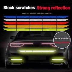 Reflective safety tape strips for cars, anti-collision warning strips for automobile trunk exterior by Eliteridegear.