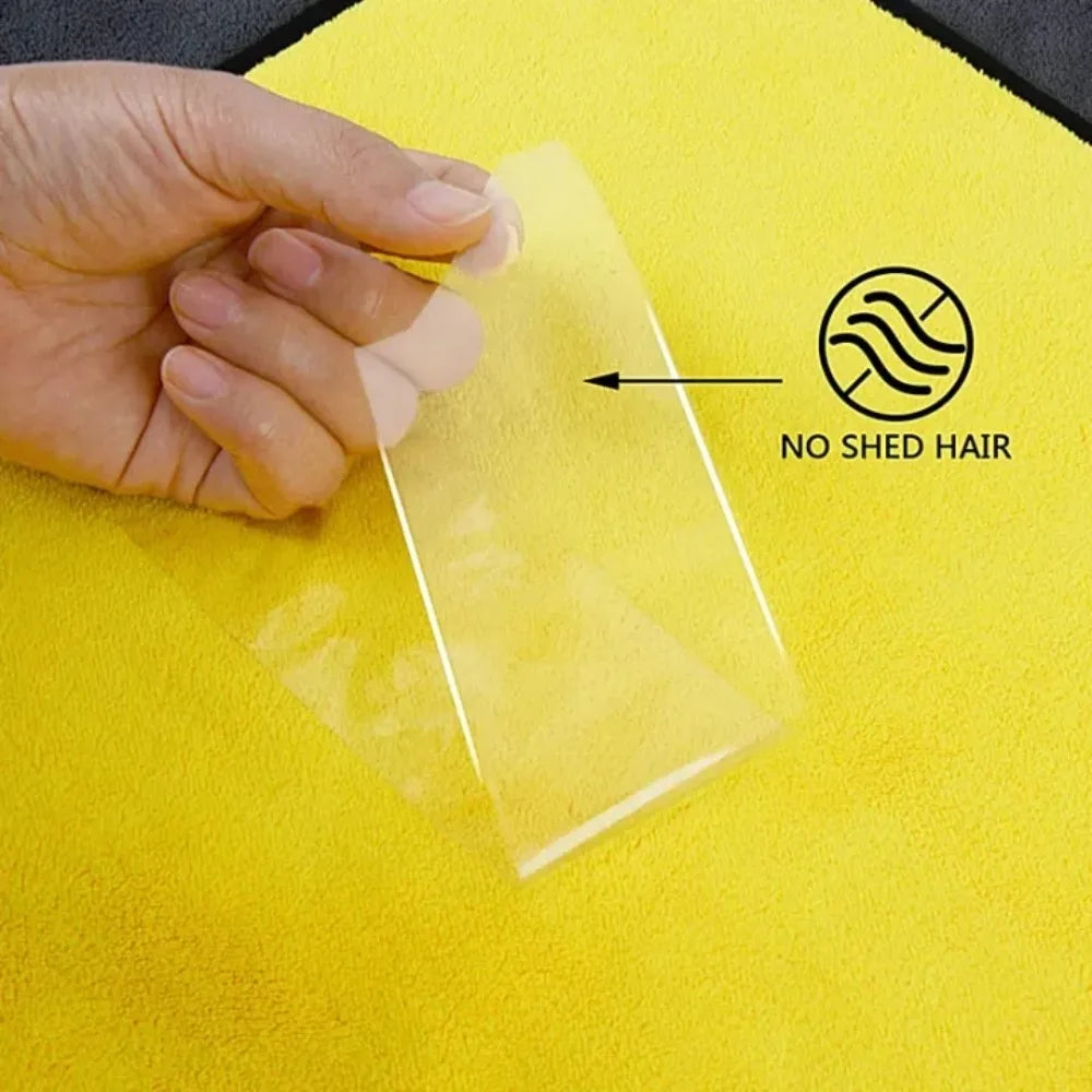 Eliteridegear microfiber cleaning towels, thickened and soft, high water absorption plush towels for car washing and drying.