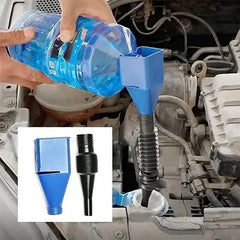 Eliteridegear foldable plastic gasoline and engine oil refueling funnel set, ideal for cars and motorcycles, auto accessories.
