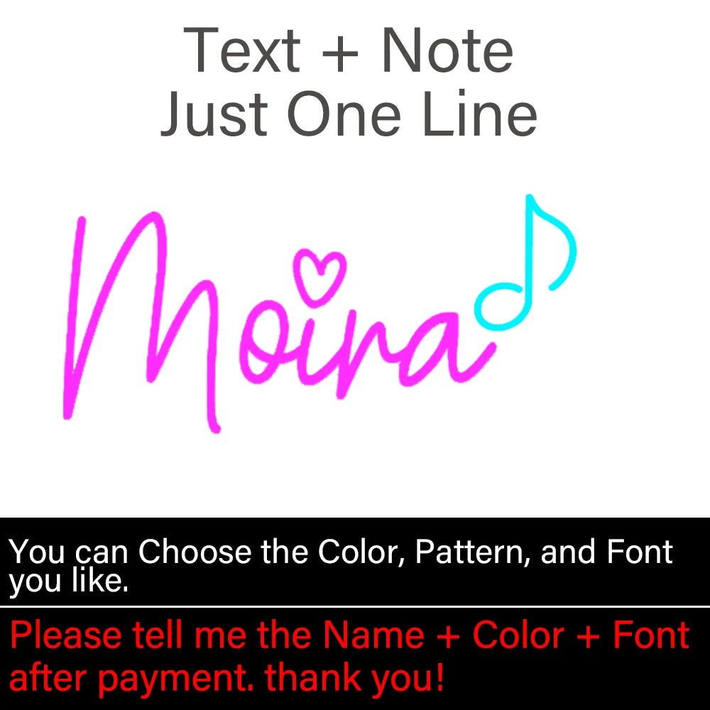 Custom Name Neon Sign Teens Gift Ineonlife USB Dimmable