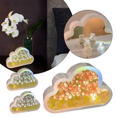 Choice Tulip Cloud Lamp DIY Mirror Night Light for Teens