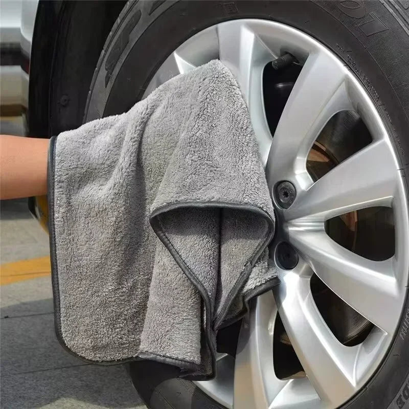 Eliteridegear microfiber car wash towel, 100x40cm, fast drying, extra soft, high water absorption auto cleaning cloth for car care.