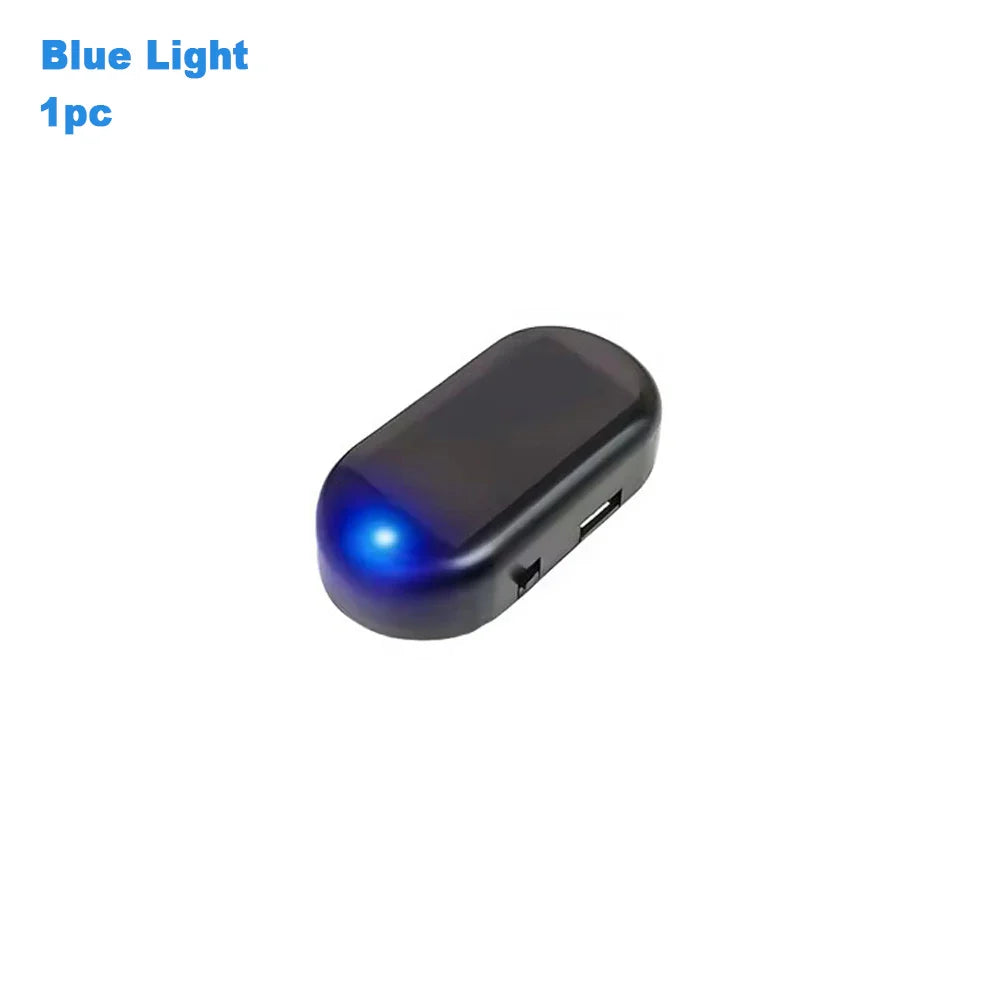 Eliteridegear solar powered car security dummy alarm light with flashing LED warning lamp for anti-theft safety.