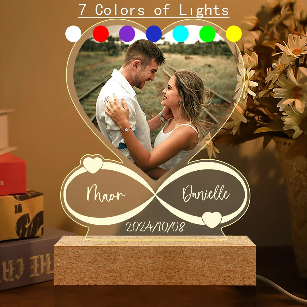Personalized Photo Frame For Couples Gift Acrylic Plaque