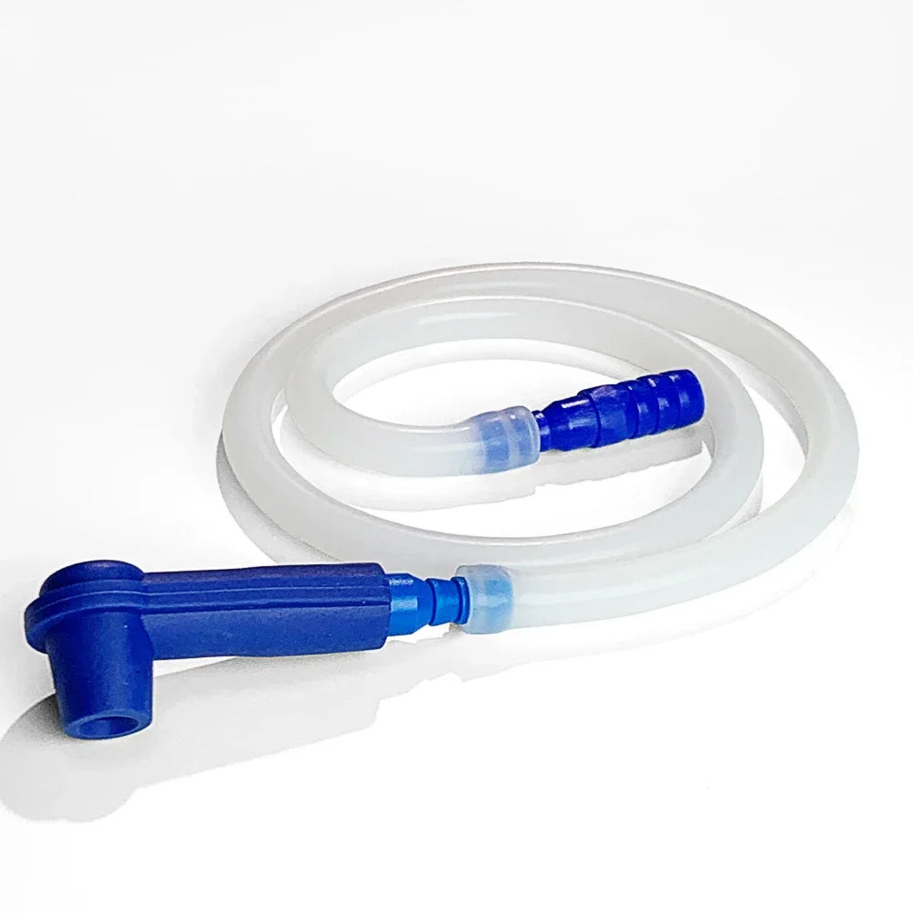 Eliteridegear car brake oil exchange pump connector with 50cm hose, hydraulic brake fluid filling tool, and fitting accessories.