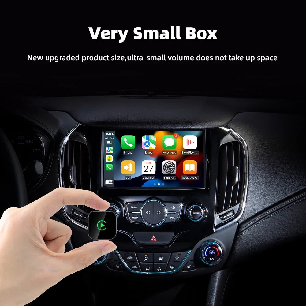 Qzonnect 2025 New Wireless CarPlay & Android Auto Adapter | Wireless Dongle – Ultra-Compact | For Factory-Wired CarPlay AA