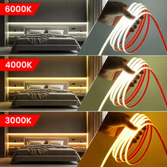 KISUFU COB LED Neon Strip Light 220V IP67 Waterproof Home