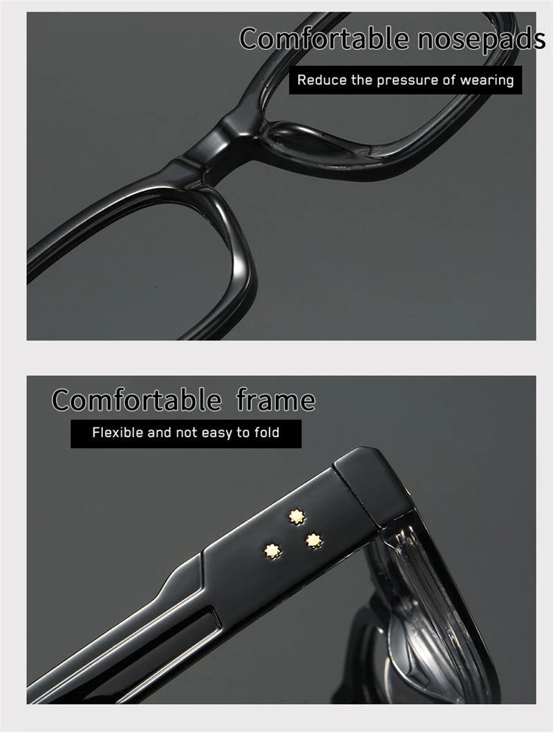 Men Square Anti Blue Light Computer Reading Glasses Frame Elderly Presbyopia Eyeglasses Spectacles +0.5+0.75+1.25+1.75+2.25+2.75