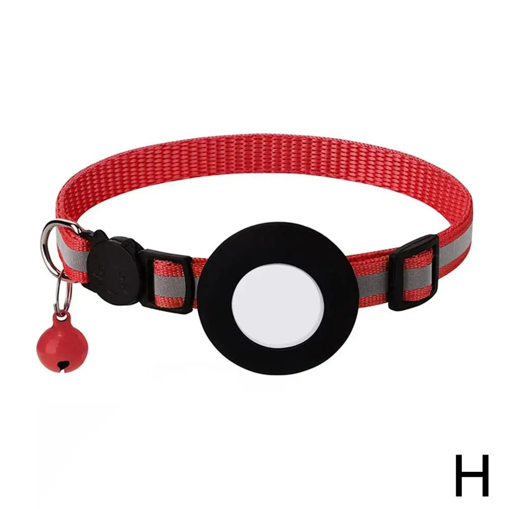 Anti Lost Cat Collar For AirTag GPS Tracker Reflective Bell