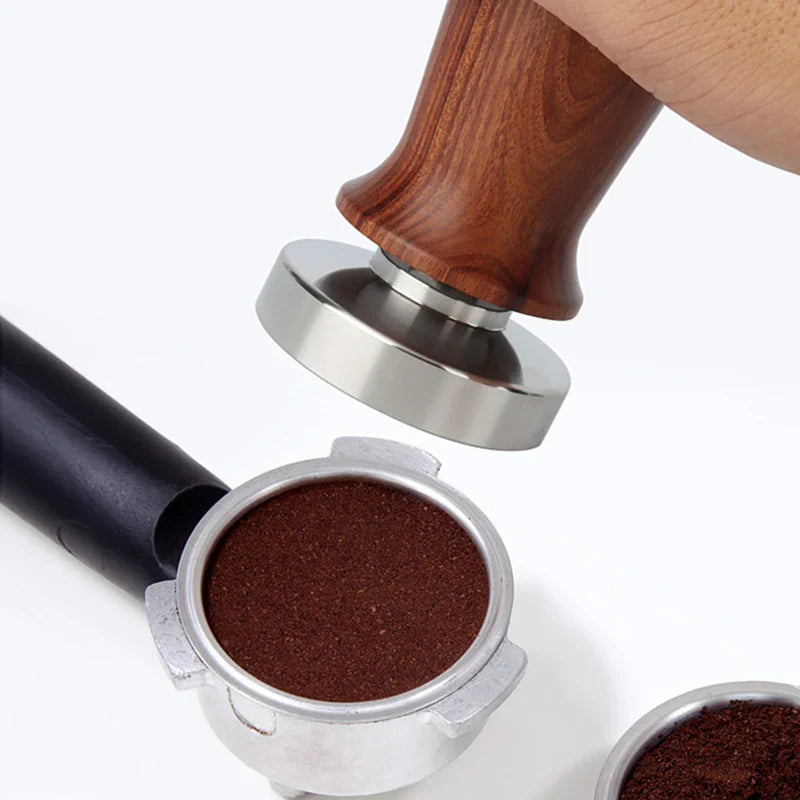 Stainless steel Adistore Coffee Tamper Spring Espresso tamping tool for even coffee grounds compression.