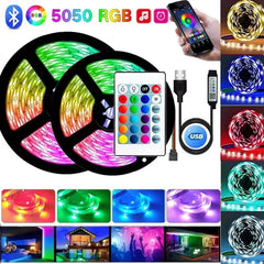 LeiiGeeGo USB RGB LED Strip Light Adhesive For Room Decor