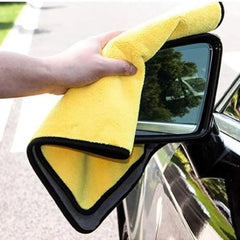 Eliteridegear microfiber cleaning towels, 6/2pcs, thick and extra soft for high water absorption, ideal for car washing and drying.