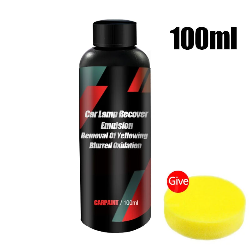 Eliteridegear car headlight polishing agent and scratch remover fluid kit for headlight renewal and maintenance.