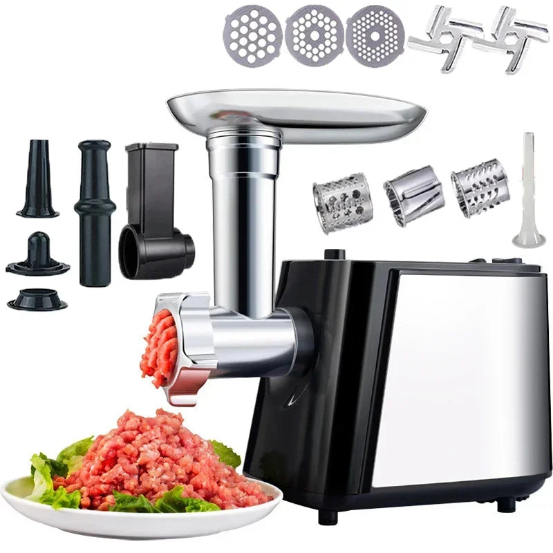 XMSJ Stainless Steel Electric Meat Grinder 700W For Home Use