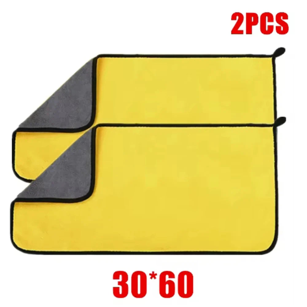 Set of ultra-fine fiber cleaning towels by Eliteridegear for car washing, drying, and detailing, shown in a bundle.