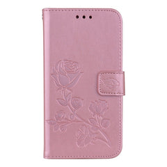 For Galaxy J3 (2017) / J330 (EU Version) Roses Pressed Flower Pattern Horizontal Flip Leather Case with Holder & Card Slots & Wallet, For Samsung Galaxy J3 (2017) / J330 (EU Version)