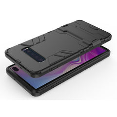 Shockproof PC + TPU Case for Galaxy S10+, with Holder, For Samsung Galaxy S10+