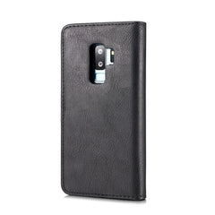 DG.MING for Galaxy S9+ Crazy Horse Texture Horizontal Flip Detachable Magnetic Protective Case with Holder & Card Slots & Wallet, Galaxy S9+