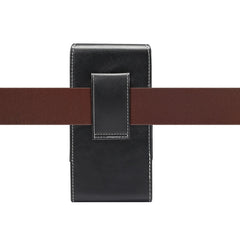 Men Lambskin Texture Multi-functional Universal Mobile Phone Waist Pack Leather Case for 6.3 Inch or Below Smartphones, For 6.3 inch