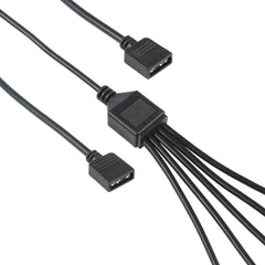 3 Pin 5V 1 to 5 Motherboard AURA RGB PC Cooling Extension Cable for Asus, 1 to 5