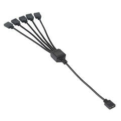 3 Pin 5V 1 to 5 Motherboard AURA RGB PC Cooling Extension Cable for Asus, 1 to 5