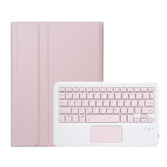 For iPad 11 2025 / 10th Gen 10.9 2022 A10B-A Lambskin Texture Bluetooth Touch Keyboard Leather Tablet Case with Pen Slot, A10B-A