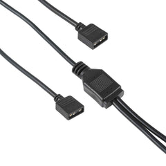3 Pin 5V 1 to 2 Motherboard AURA RGB PC Cooling Extension Cable for Asus, 1 to 2