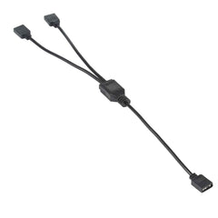 3 Pin 5V 1 to 2 Motherboard AURA RGB PC Cooling Extension Cable for Asus, 1 to 2