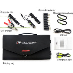 ALLPOWERS Portable Solar Panel Charger 100W 18V Foldable Solar Panel Solar Battery Charger