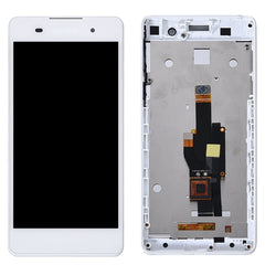 LCD Screen and Digitizer Full Assembly with Frame for Sony Xperia E5 F3311 F3313, For Xperia E5